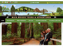 Tablet Screenshot of muirwoodstoursf.com